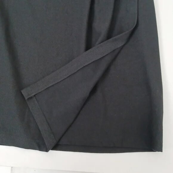 ✨3/$25✨  NWT - Halston Black Stretch Faux Wrap Skirt - M - Picture 8 of 8